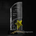 Cheap Award Medals Glass Star Award Trophy Star and Black Base